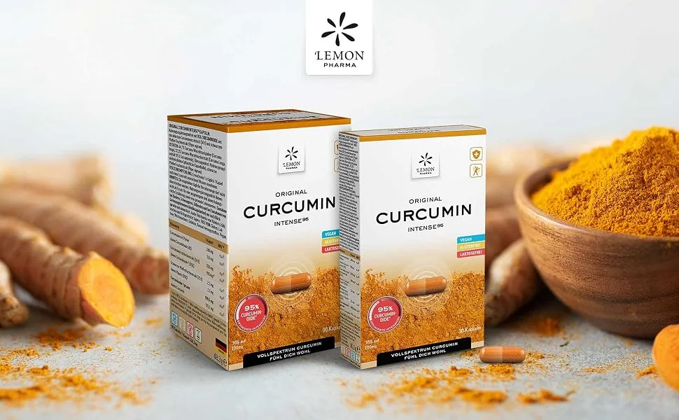 Original Lemon Pharma Curcumin Cumacure capsules (6 packs of 90) Vegan 540 pieces (1 pack) - Curcuma Curcumin Kurkuma Kurkumin