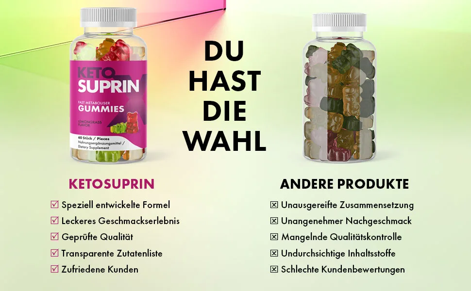 Ketosuprine Gummies - for women and men - 60 Gummies pPack (6x) - product information 4