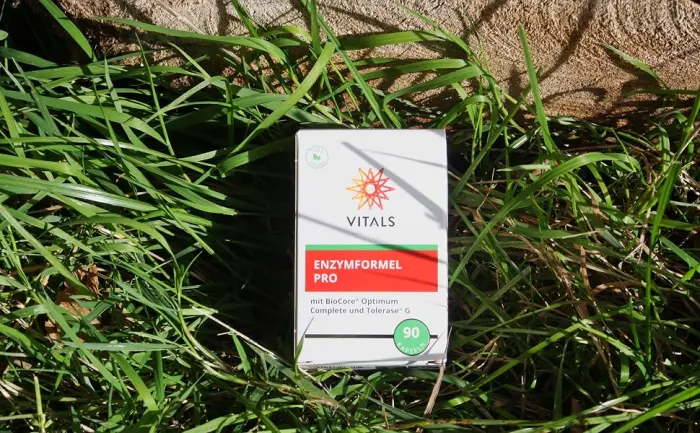 Vitals Enzyme Formula Pro 90 capsules vegan. Broad complex of 12 different enzymes. Highly active even with stomach acid. - enzymformel pro
