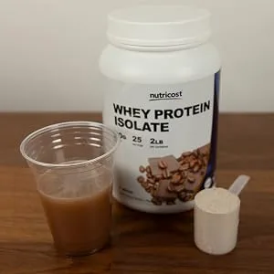 Nutricost Whey Protein Isolate Powder (Cake Batter, 2LBS) Cake Batter 2 Pound (Pack of 1) - Nutricost Mocha Whey Protein Isolate