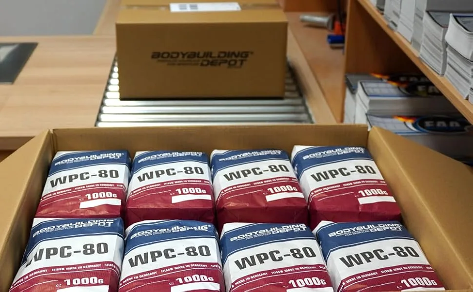 Bodybuilding Depot - WPG -85 Clear Whey Protein Granulate/Isolate 1kg - Eisistee Pfirsich |especially for mixing in water |Perfect solubility |High BCAA and EAA share - Bild zeigt Wpc 80 Whey Protein