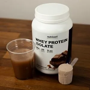 Nutricost Whey Protein Isolate (Unflavored) 5LBS Unflavored 5 Pound (Pack of 1) - Nutricost Chocolate Whey Protein Isolate