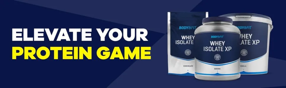 Body&Fit Whey Isolate XP Protein Powder for Muscle Building and Muscle Regeneration (Vanilla 2000 grams) - protein
