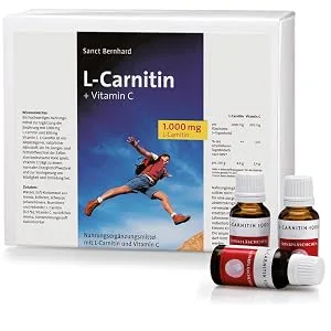 Sanct Bernhard L-Carnitine + Vitamin C drinking bottle 1000 mg pure L-Carnitine and 300 mg Vitamin C content 600 ml - L-Carnitin