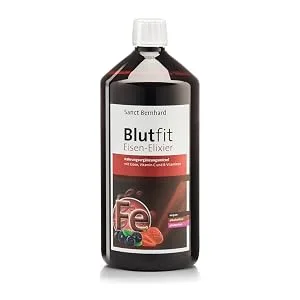 Sanct Bernhard Blutfit Iron Elixir 3 x 1000 ml 1 l (pack of 3) - Sanct Bernhard Blutfit Eisen-Elixier