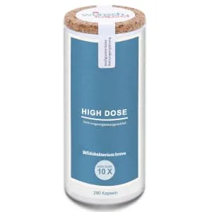 Bifidobacterium breve HD (high dose) 290 capsules with 1 000% more content than standard products. 30 billion CFU per day - HD-Dose breve