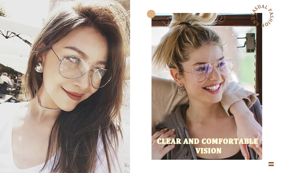 ALWAYSUV classic glasses metal frame glasses frame vintage glasses decorative glasses golden - product information 2