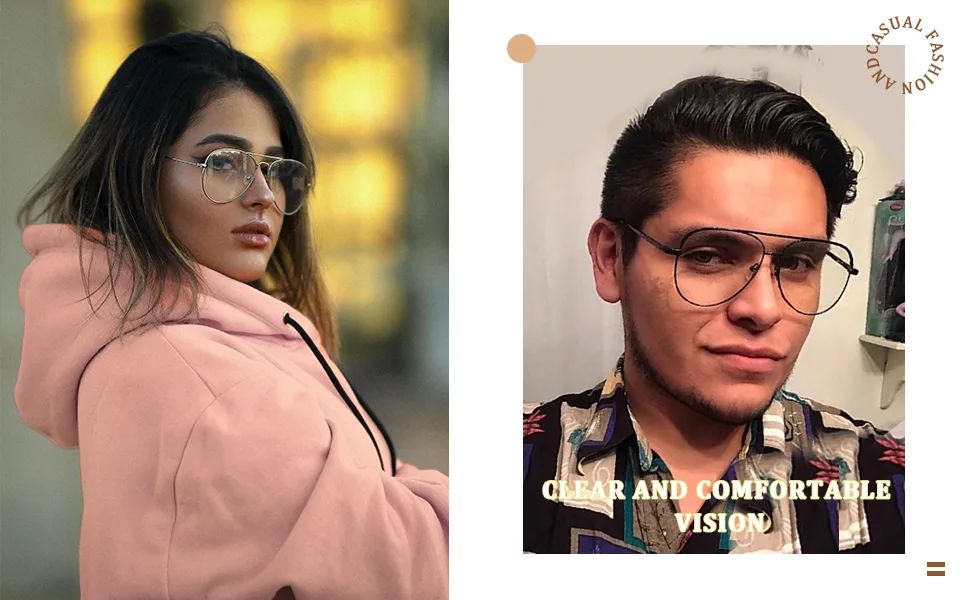 ALWAYSUV classic glasses metal frame glasses frame vintage glasses decorative glasses golden - product information 6