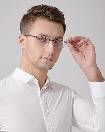 OENEYE 3 Pack Spring Hinge Reading Glasses Lightweight Material Vintage Design Reading Glasses for Men and Women Multicolor 3.5 x - Lesebrille