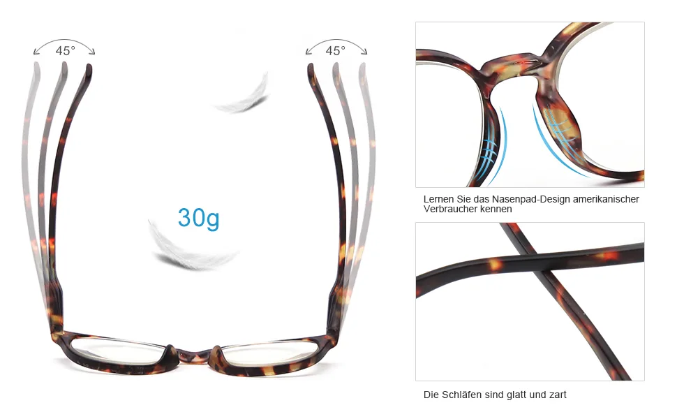 Okh blue light blocking blue light filter glasses for men women unisex computer gaming glasses anti -glare anti eyes stem reduce headache rectangle round glasses with spring hinges turtle rectangle - product information 3