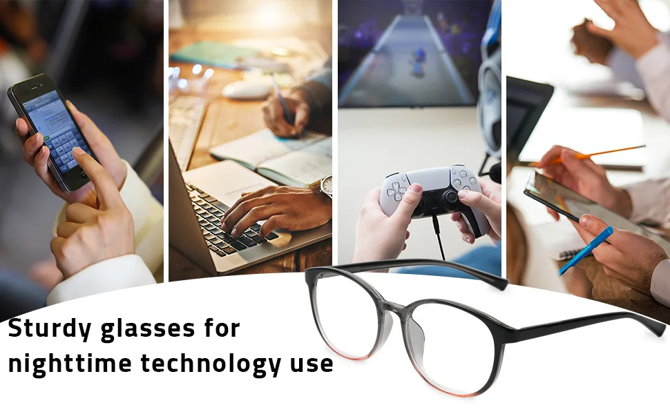Yukang blue light filter glasses women TR90 blue light glasses without container super light computer glasses gaming goggles with best color -loyal light brown running - Blaufilterbrille