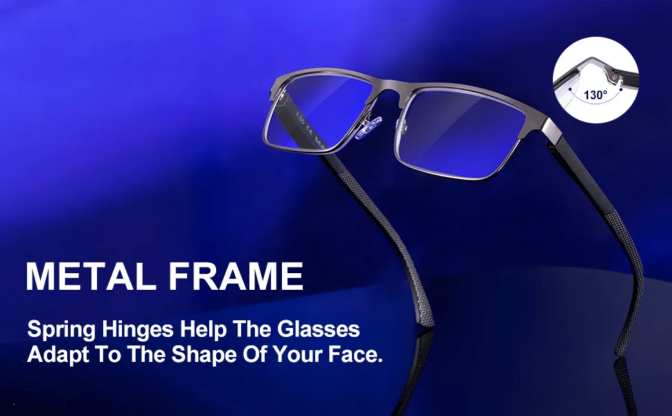 TIDE Optical stainless steel reading glasses for men-unbreakable blue light blocking computer reading glasses for men black 1 pair 1.5 x - product information 3