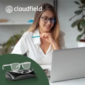 cloudfield Blue-Light Blocking Glasses for Men and Women - Anti Blue Ray Glasses for Gamers Black - light blockers bildschirmbrille monitor glasses