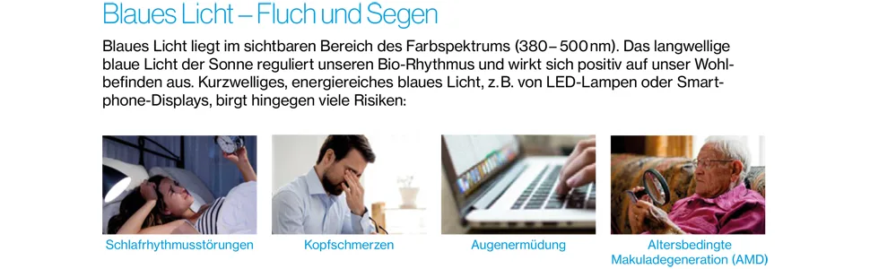 Uvex Media Blue computer glasses - blue light filter for office & gaming - without prescription one size - Blaues Licht: Fluch und Segen