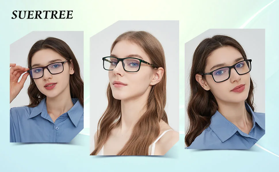 Suertree 3 Pack Reading glasses Blue light filter glasses men women optics reading help computer glasses UV blocked reading glasses 2.0x diopttria 3PC tortoise - 66123reading glasses
