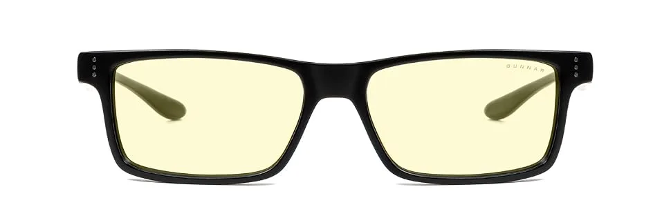 Gunnar gaming and computer glasses - vertex - blue light filter glasses premium bluauilter UV protection onyx ' - Lens: Clear (35% Blue Light Protection) "Clear" (blocks 35% blue light) - vertex