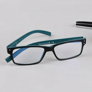 Eyekepper UV Protection Anti Glare/Blue Ray Scratch Resistant Lens Amber Tinted Computer Glasses +0.50 Black/Blue Arm - blaulichtfilter brille herren