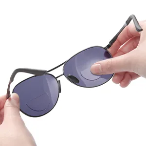 Oushiun stickable bifocal objective reading glasses magnifying glasses removable for safety and sunglasses OS8801 black housing 3set 3.0 x - stick on readers for sunglasses