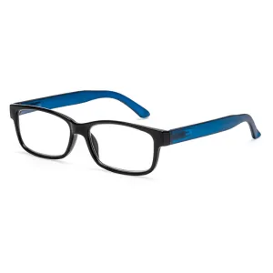 Filtral Square Reading Glasses/Modern Reading Aid with Flexible Spring Temples for Men and Women +1.50 Diopter Black - filtral lesebrille oslo