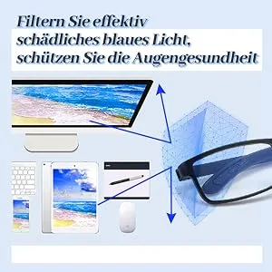 LUFF Foldable Reading Glasses for Men Readers for Women Anti Blue Light Glasses 3.0X - Blaulichtfilter Herren Blaulichtfilter HerrenBlaulichtfilter Herren Blaulichtfilter Herren