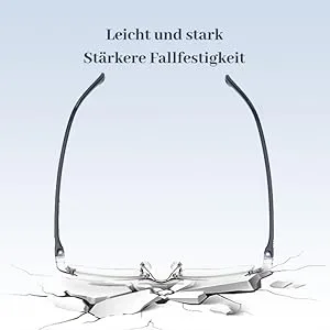 LUFF Reading Glasses HD Anti-Blue Diamond Cut Edge Frameless Reading Glasses Blue 1.5x - lesebrille blaulichtfilter