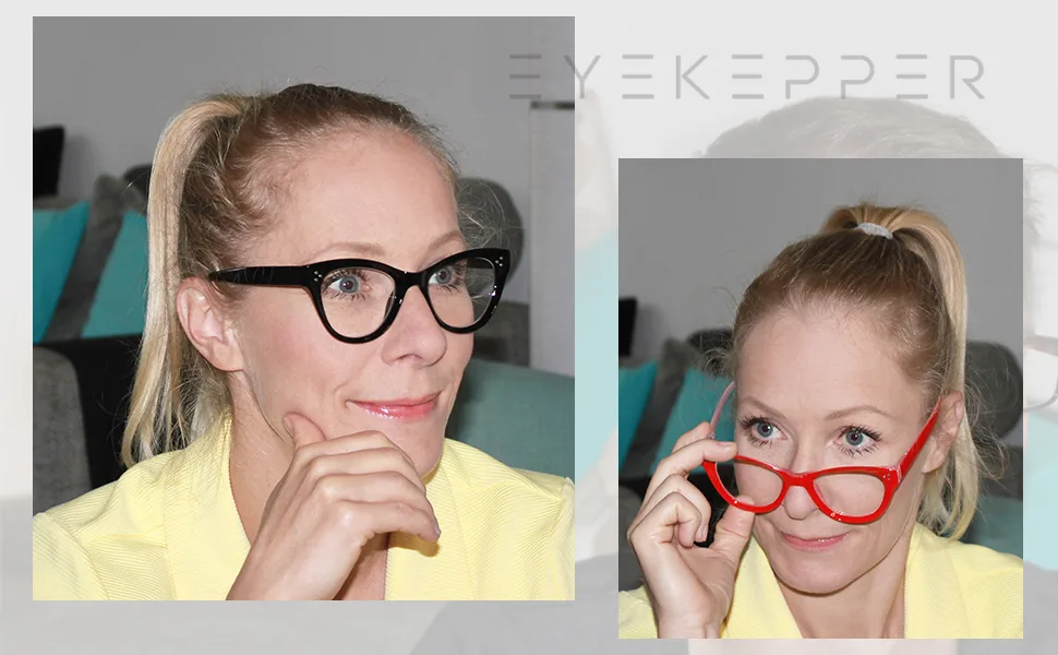 Eyekepper 4 Pack Cat Eye Design Reading Glasses Oversized Readers Glasses for Women Reading +2.00 4 Pack Mix - Katzenauge Lesebrille - Übergroße Stilvolle Lesehilfe für Damen Übergroße Brillen