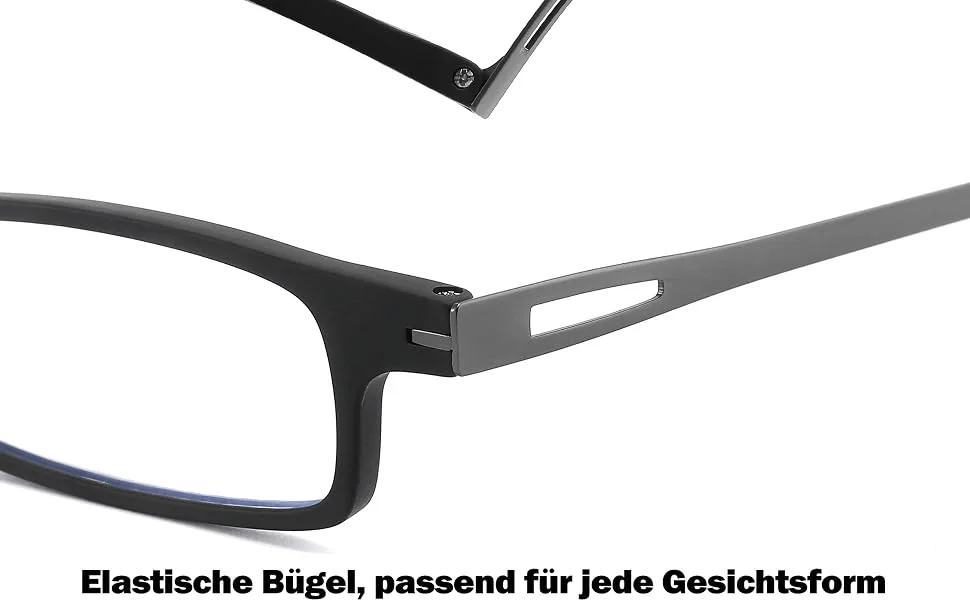 Szeoeom ultra-thin foldable reading glasses for women and men light tr90 too foldable compact computer reader portable slim flat stable housing black +2.0 black 2 diopters - SZEOEOM