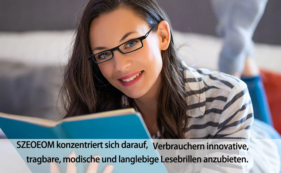 Szeoeom ultra-thin foldable reading glasses for women and men light tr90 too foldable compact computer reader portable slim flat stable housing black +2.0 black 2 diopters - SZEOEOM