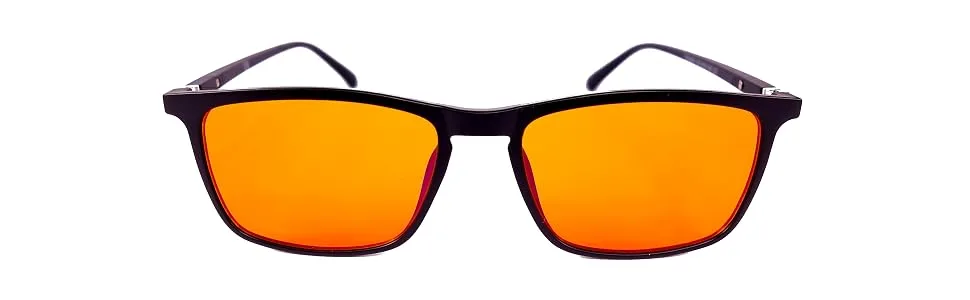 Blue light filter glasses - Classic Orange | Night style | Computer glasses - noblue classic orange blue light glasses