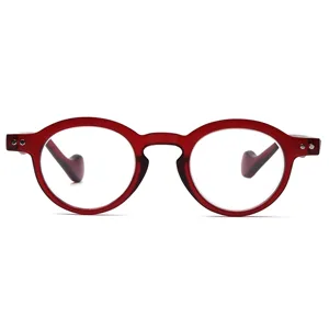 AMILLET 3 Pack Retro Round Reading Glasses Blue Light Blocking Spring Hinges Reading Glasses for Women Men +1.0 - product information 2