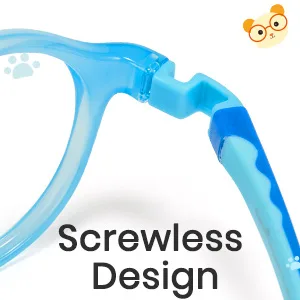 Cyxus Kids Blue Light Filter Glasses Non-Prescription Ultem Super Soft Lightweight Computer Gaming PC Glasses Boy Girl 01blue - pc glasses