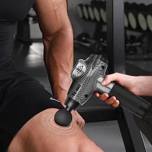 TOLOCO Massage Gun, Upgrade Percussion Muscle Massage Gun for Athletes, Handheld Deep Tissue Massager Gun, Carbon Carbon Black - massage gun