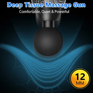 TOLOCO Massage Gun, Upgrade Percussion Muscle Massage Gun for Athletes, Handheld Deep Tissue Massager Gun, Carbon Carbon Black - massage gun