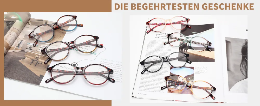 JM 3 Pack Vintage Round Reading Glasses Spring Hinge Glasses for Readers Women Men 3 Pack Mixed Color 1.75 - product information 7