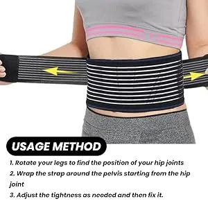 Taille joint bandage lumbar support correction belt comfortable to wear - Correction of seating walking reading typing working car driving Luckxing - Joint Health Booster