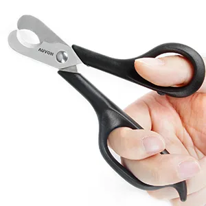 AUVON Scissors-Shaped Pill Cutter, Sharp Blade Pill Splitter for Accurately Dividing Various Size of Vitamins, Tablets and Medications in Half Black - product information 2