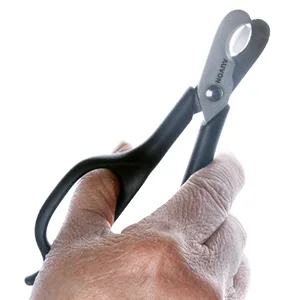 AUVON Scissors-Shaped Pill Cutter, Sharp Blade Pill Splitter for Accurately Dividing Various Size of Vitamins, Tablets and Medications in Half Black - product information 3