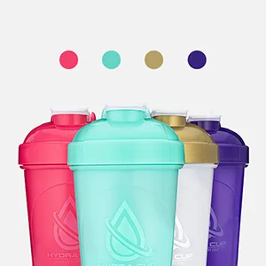 4 PACK - 20-Ounce Shaker Bottle with Wire Whisk Balls, Shaker Cups for Protein Mixes, By Hydra Cup - product information 3