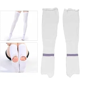 Compression stockings thigh -high compression socks white hose compression stockings prevent leg edema from breathable compression stockings for varicose veins swelling edema (XL) - product information 3