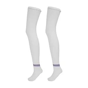Compression stockings thigh -high compression socks white hose compression stockings prevent leg edema from breathable compression stockings for varicose veins swelling edema (XL) - product information 5