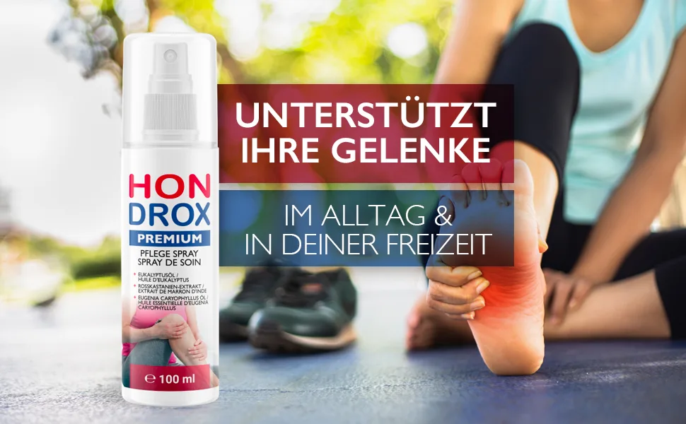 HONDROX Premium Spray | Joint spray for external use only | Premium spray for joints | High-quality ingredients | 100 ml -1x - product information 4