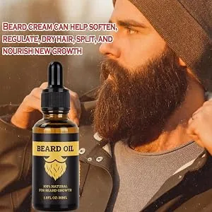 Bartwachtumset for men |30ml balm oil men growth care beard for beard - soften organic natural smoother for beard beard growth conditioning soft bexdug beard oil - Grow Beard