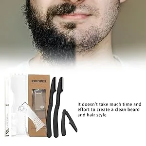Tytlyworth beard transparent bar directional tool non -slip rubber |-Styling tools and devices of white chul - Brotschneiden