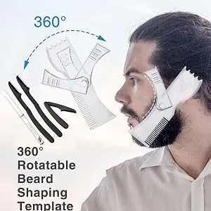 Tytlyworth beard transparent bar directional tool non -slip rubber |-Styling tools and devices of white chul - Sicheres Material