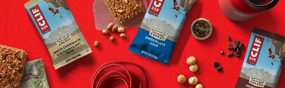 CLIF BARS - Energy Bars - Chocolate Chip - Made with Organic Oats - Plant Based Food - Vegetarian - Kosher (2.4 Ounce Protein Bars, 18 Count) Packaging May Vary - cliff bars, clif bars, energy bars, protein bars, bars, kind bars, rx bars, organic, office snacks