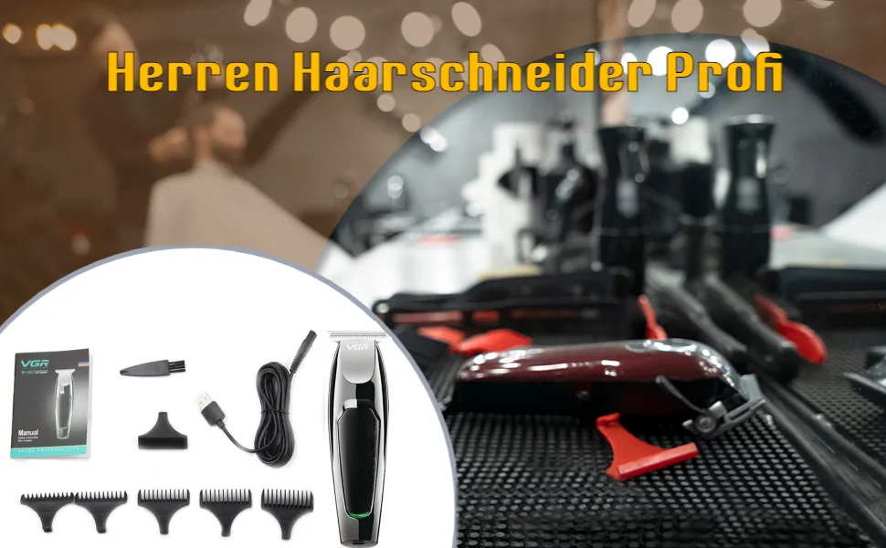 Perfeclan VGR Men's Hair Clipper Cordless Rechargeable Beard Shaver Hair Cutting - product information 2