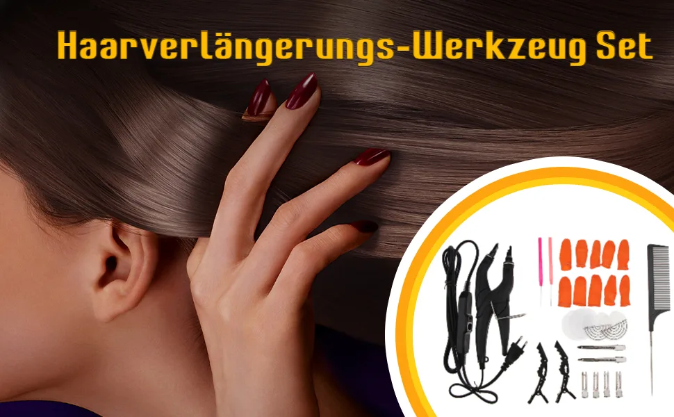 Heat tongs connector bonding tongs accessory set hair extension hair accessoriess - product information 2