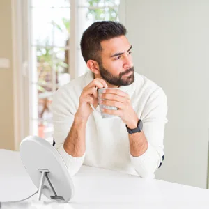 Light Therapy Lamp, UV-Free 10000 Lux Therapy Light, Touch Control with 3 Adjustable Brightness Levels and 4 Timer Function, Large Light Surface 90° Rotatable Stand, Compact Size for Home/Office Use - light therapy lamp
