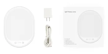 Light Therapy Lamp, UV-Free 10000 Lux Therapy Light, Touch Control with 3 Adjustable Brightness Levels and 4 Timer Function, Large Light Surface 90° Rotatable Stand, Compact Size for Home/Office Use - light therpay lamp