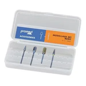 Promed basic grinding body set 4 grinding bodies for the art nail modeling bitset nail miller essays accessories for Promed milling cutters shaft diameter 2.332 to 2.350 mm.Basic Bitset - product information 1